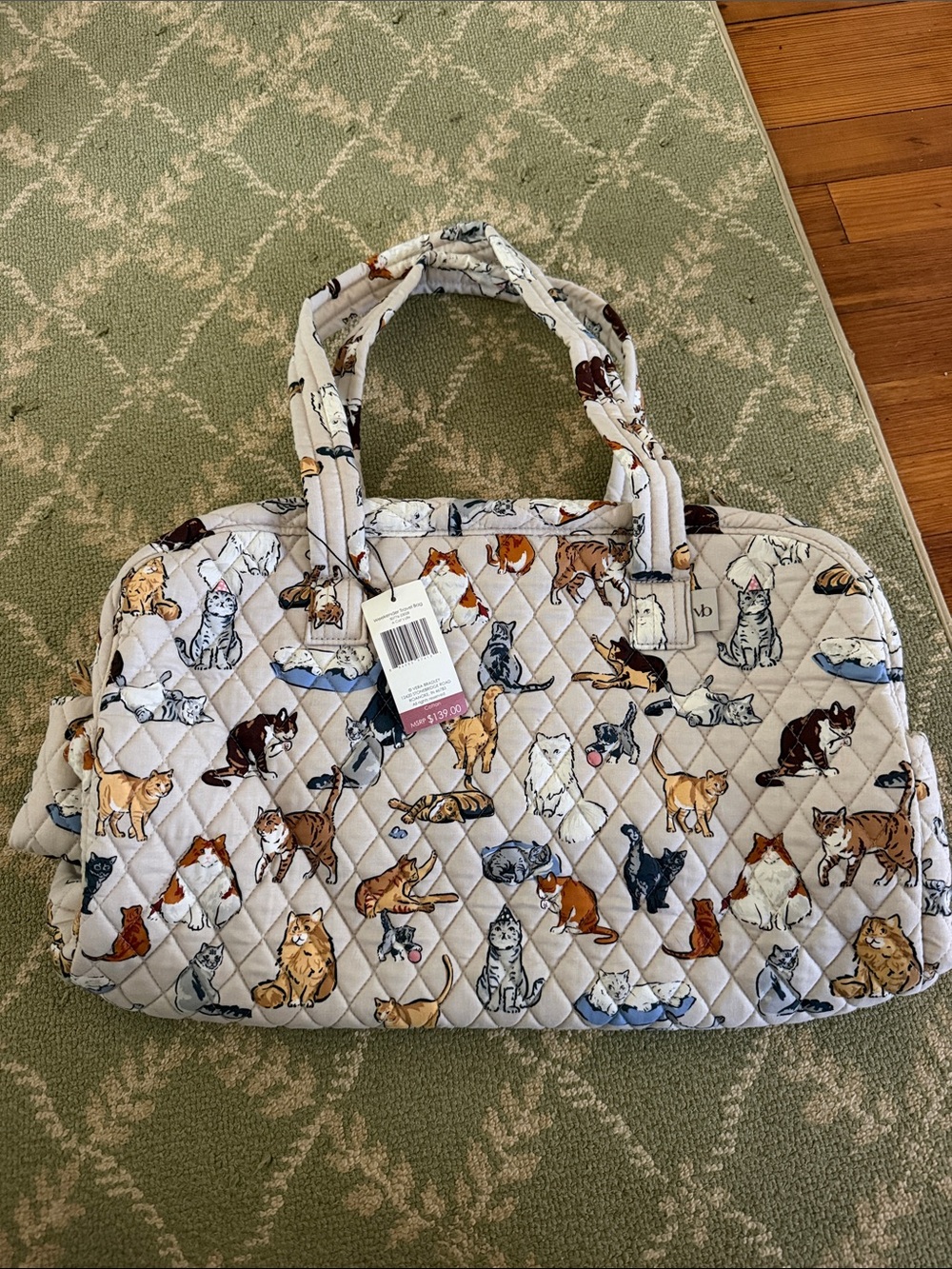 NWT!!!! Vera Bradley weekender travel bag in pattern: a cats life
